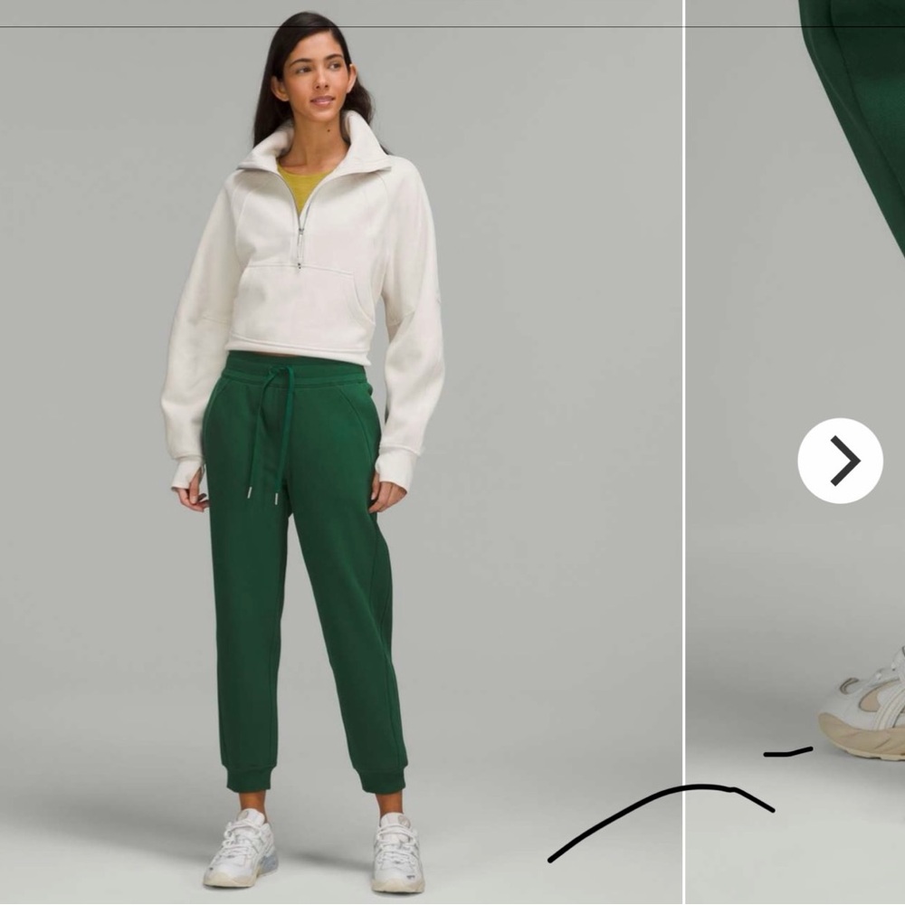 Lululemon Everglade Green scuba Jogger Pants